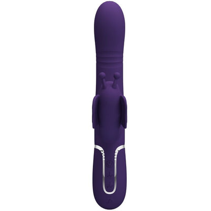 PRETTY LOVE - VIBRATORE CONIGLIO MULTIFUNZIONE 4 IN 1 FARFALLA VIOLA