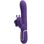 PRETTY LOVE - VIBRATORE CONIGLIO MULTIFUNZIONE 4 IN 1 FARFALLA VIOLA