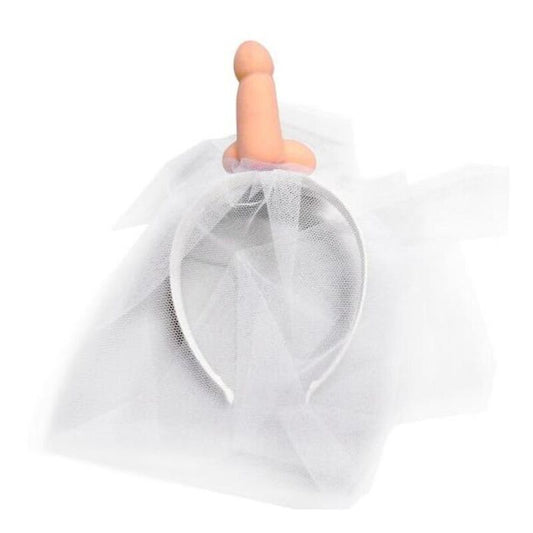 SPICY DEVIL - VELO DA SPOSA BIANCO CON PENE