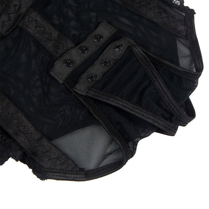 SUBBLIME - TEDDY CON LIGUERO DETALLE TIRAS PECHO NEGRO L/XL