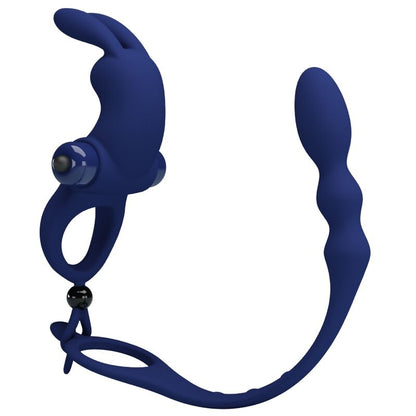 PRETTY LOVE - ANELLO VIBRANTE AYAD RABBIT CON TAPPO BLU