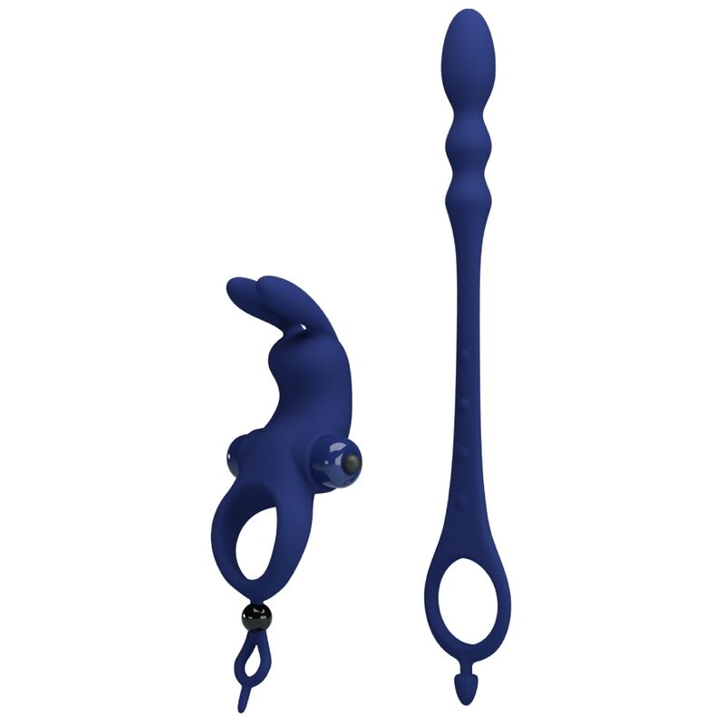 PRETTY LOVE - ANELLO VIBRANTE AYAD RABBIT CON TAPPO BLU