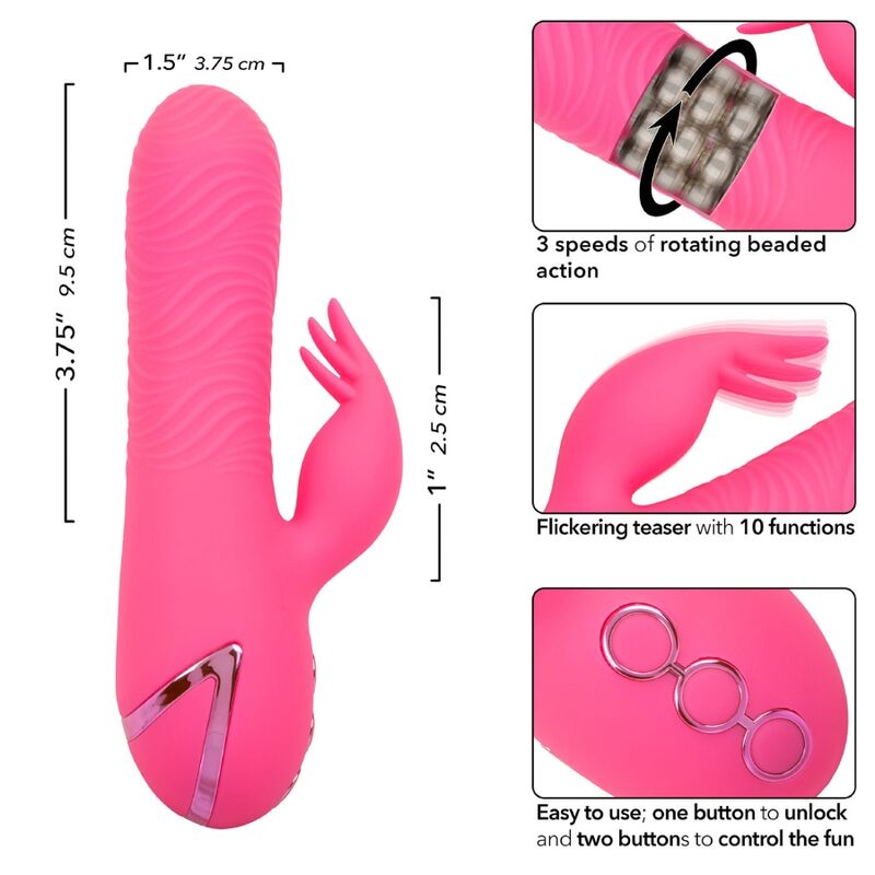 CALEXOTICS - SACRAMENTO SWEETIE VIBRATORE ROSA CONIGLIO DI CALIFORNIA DREAMING