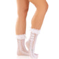 LEG AVENUE - CALZINI BIANCHI CON VOLANT