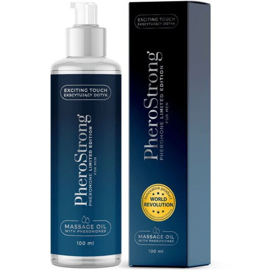 Pherostrong - Olio da massaggio in edizione limitata per uomo 100 ml