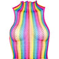 LEG AVENUE - TOP A RETE MULTICOLORE