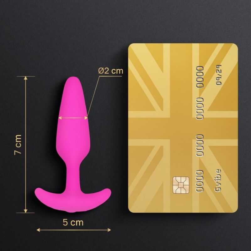 G-VIBE - GPLUG PLUG ANALE VIBRATORE XS FUCSIA