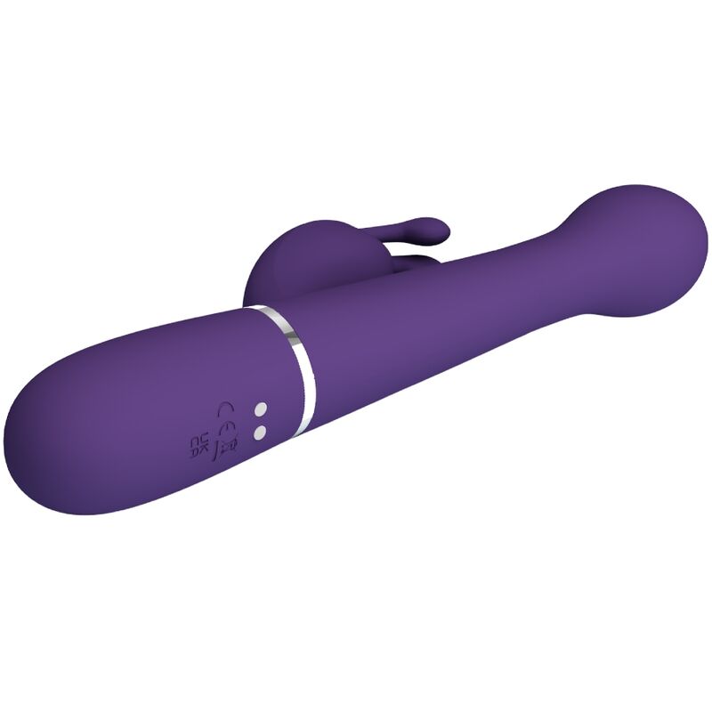PRETTY LOVE - DEJON VIBRATORE CONIGLIO MULTIFUNZIONE 3 IN 1 VIOLA