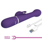 PRETTY LOVE - DEJON VIBRATORE CONIGLIO MULTIFUNZIONE 3 IN 1 VIOLA