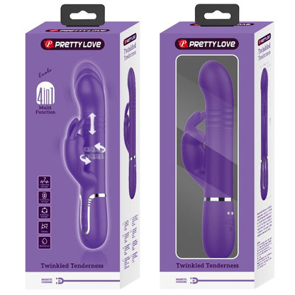 PRETTY LOVE - VIBRATORE RABBIT 4 IN 1 COALE VIOLA