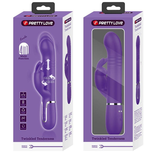 PRETTY LOVE - VIBRATORE RABBIT 4 IN 1 COALE VIOLA