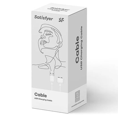 SATISFYER - CAVO CARICABATTERIE USB BIANCO