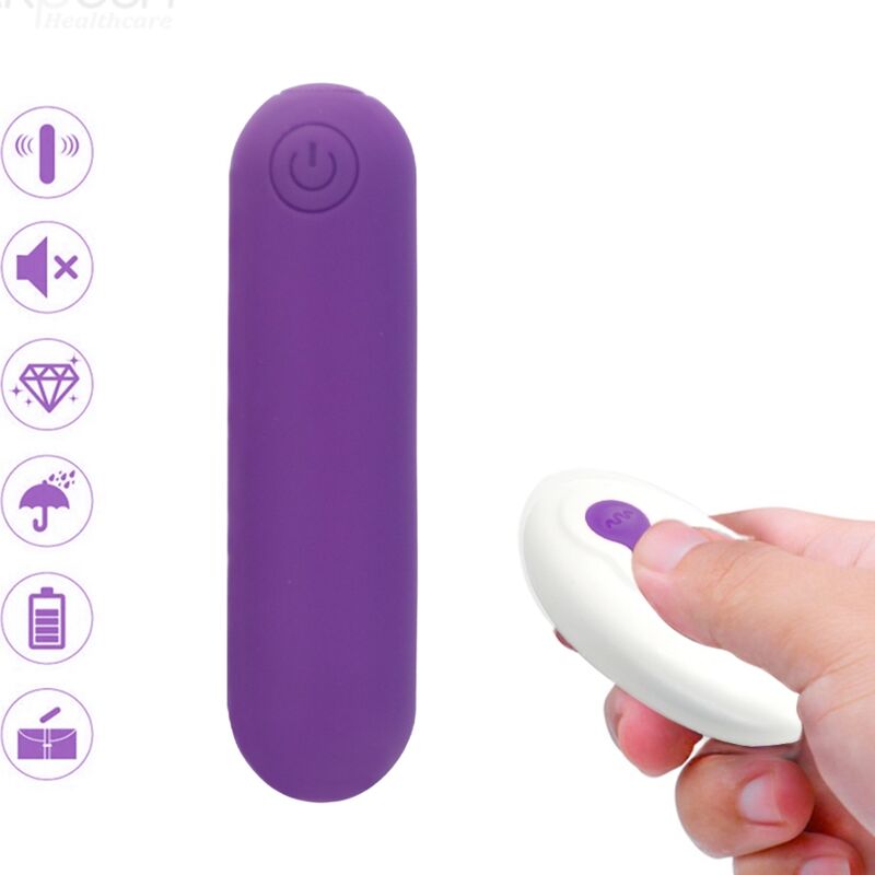 ARMONY - SPLASH JOLINE PROIETTILE VIBRANTE IN SILICONE TELECOMANDO 10 VIBRAZIONI 6,5 X 1,5 CM VIOLA
