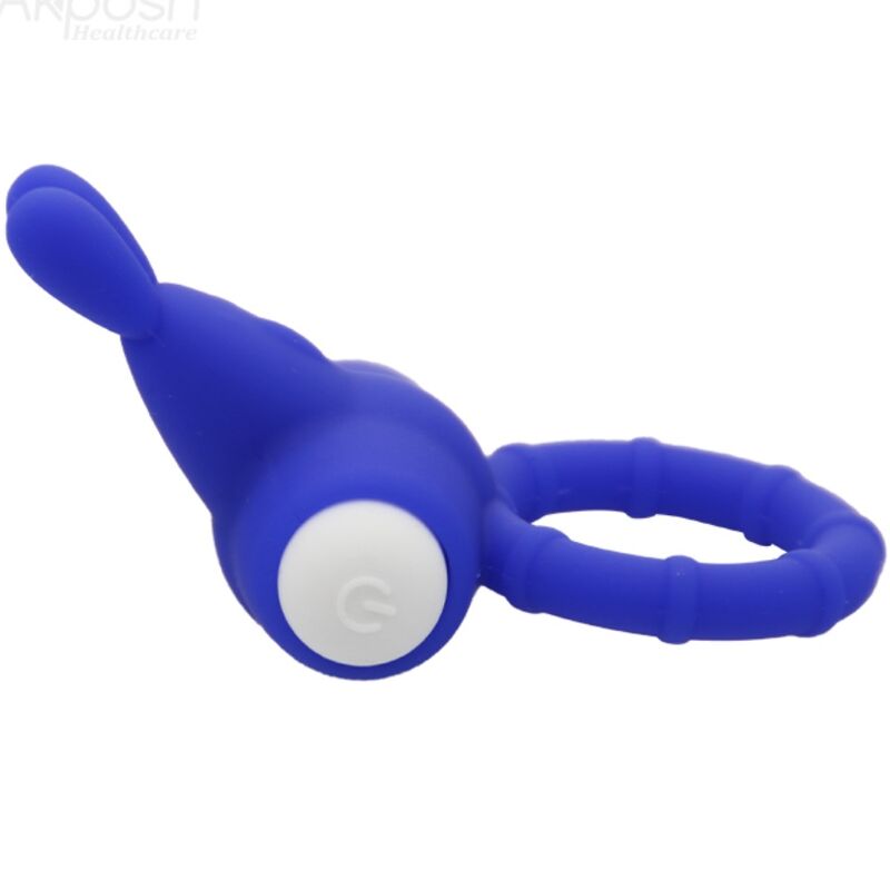 ARMONY - MS BUNNY ANELLO VIBRANTE IN SILICONE BLU