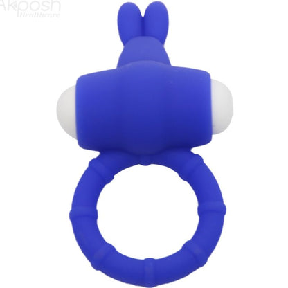 ARMONY - MS BUNNY ANELLO VIBRANTE IN SILICONE BLU