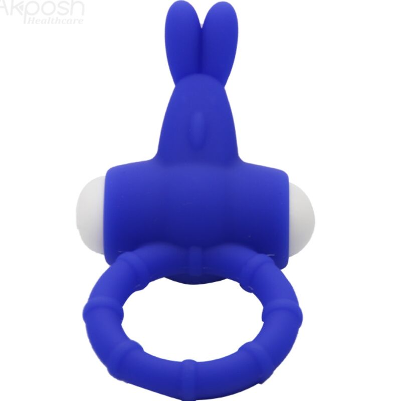 ARMONY - MS BUNNY ANELLO VIBRANTE IN SILICONE BLU