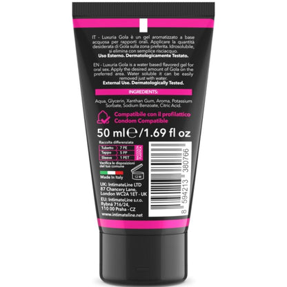 INTIMATELINE LUXURIA - GOLA GEL ORALE CILIEGIA 50 ML