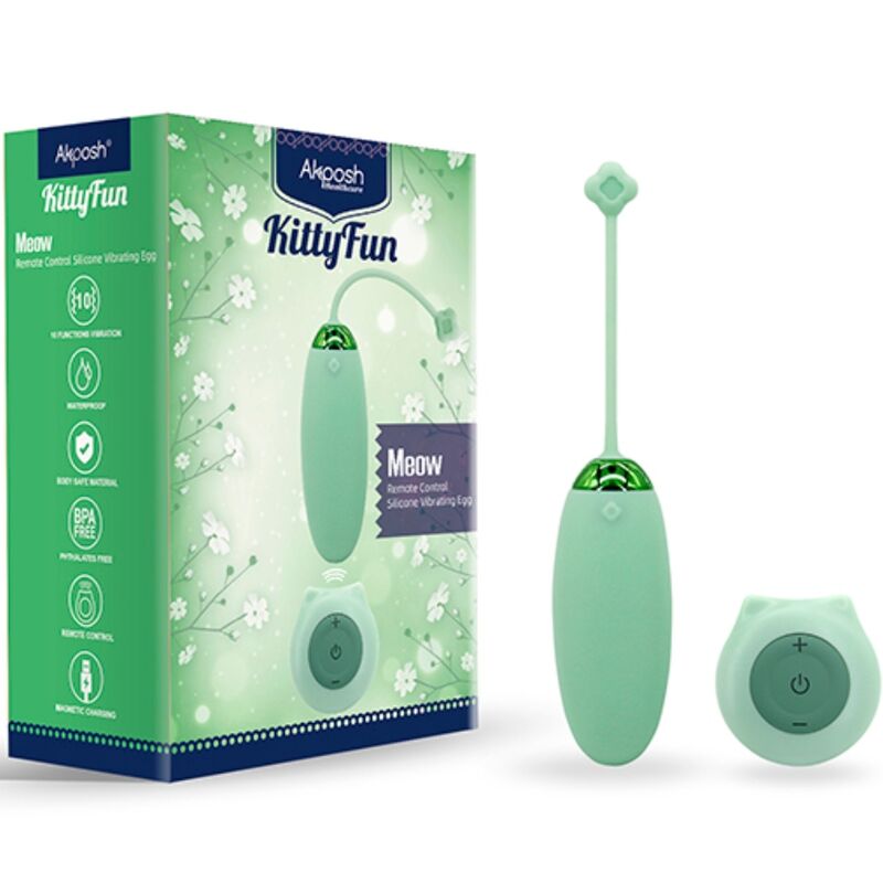 ARMONY - KITTY FUN UOVO VIBRANTE TELECOMANDO 10 VIBRAZIONI VERDE