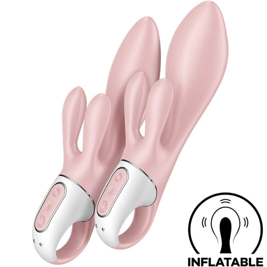 SATISFYER - POMPA D'ARIA CONIGLIETTO 3 GONFIABILE VIBRANTE CONIGLIO ROSA
