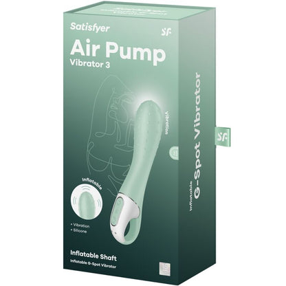 SATISFYER - VIBRATORE A POMPA D'ARIA 3 GONFIABILE PUNTO G MENTA