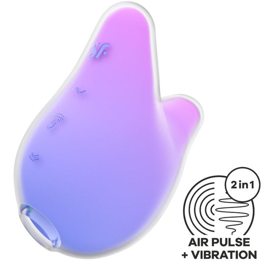 SATISFYER - STIMOLATORE E VIBRATORE MERMAID VIBES VIOLA E ROSA