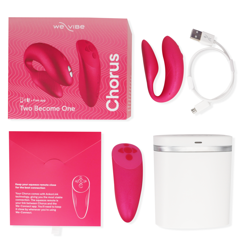 WE-VIBE - VIBRATORE PER COPPIE CHORUS CON CONTROLLO SQUEEZE ROSA