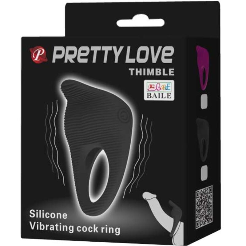PRETTY LOVE - THIMBLE ANELLO VIBRANTE NERO