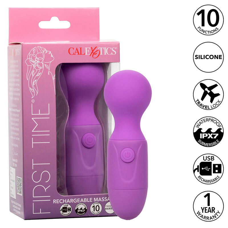 CALEXOTICS - MASSAGGIATORE RICARICABILE PER LA PRIMA VOLTA 10 VIBRAZIONI VIOLA