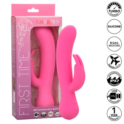 CALEXOTICS - VIBRATORE RABBIT RICARICABILE PER LA PRIMA VOLTA ROSA