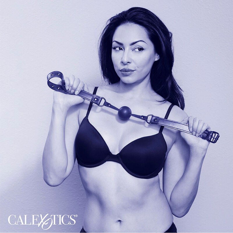 CALEXOTICS - BALL GAG IN SILICONE NERO NOTTURNO