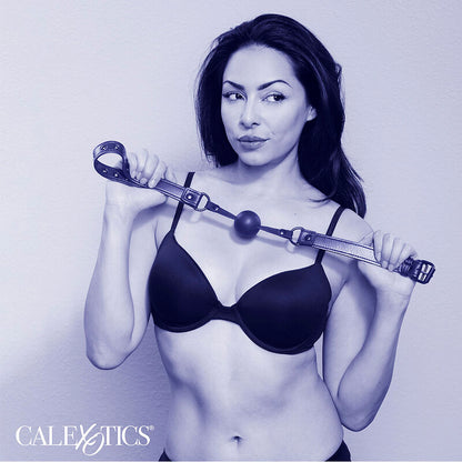 CALEXOTICS - BALL GAG IN SILICONE NERO NOTTURNO