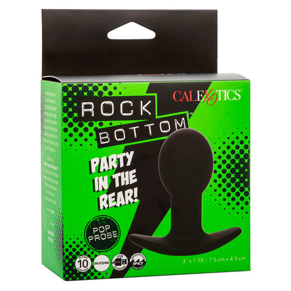 CALEXOTICS - ROCK BOTTOM ANAL PLUG 10 VIBRAZIONI IN SILICONE NERO