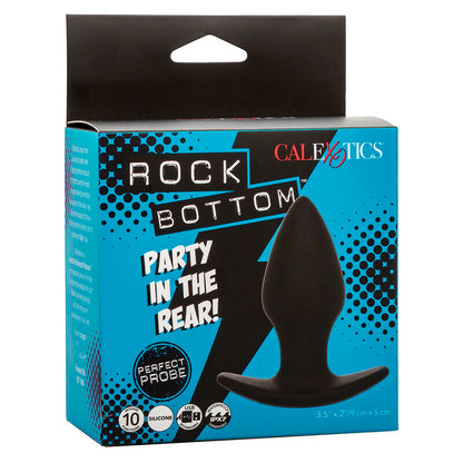 CALEXOTICS - ROCK BOTTOM PERFECT PLUG ANALE 10 VIBRAZIONI SILICONE NERO