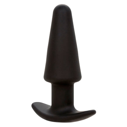 CALEXOTICS - TAPPO ANALE CONICO ROCK BOTTOM 10 VIBRAZIONI IN SILICONE NERO
