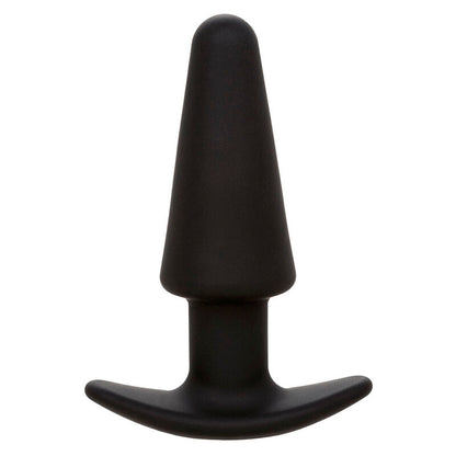 CALEXOTICS - TAPPO ANALE CONICO ROCK BOTTOM 10 VIBRAZIONI IN SILICONE NERO