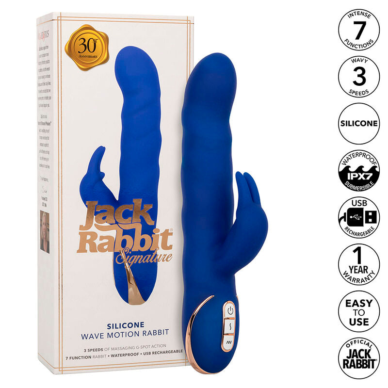 CALEXOTICS - VIBRATORE JACK RABBIT BLUE WAVE MOTION