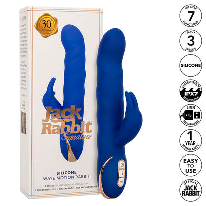 CALEXOTICS - VIBRATORE JACK RABBIT BLUE WAVE MOTION