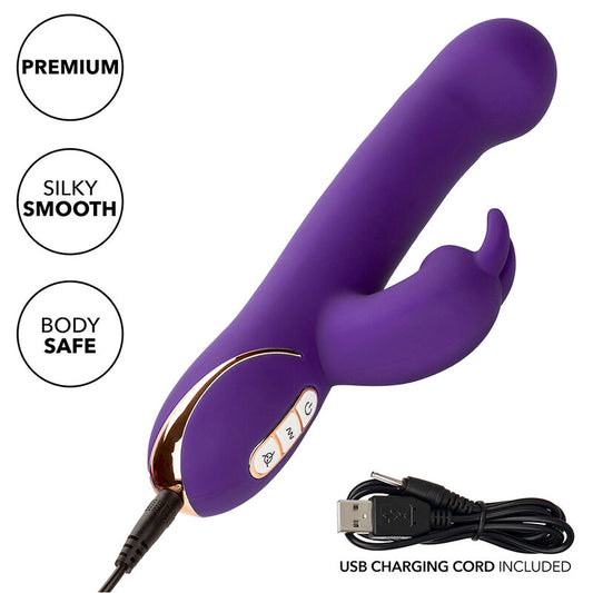 CALEXOTICS - JACK RABBIT VIBRATORE E STIMOLATORE 7 LIVELLI DI VIBRAZIONE E ASPIRAZIONE BLU