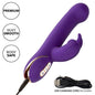 CALEXOTICS - JACK RABBIT VIBRATORE E STIMOLATORE 7 LIVELLI DI VIBRAZIONE E ASPIRAZIONE BLU