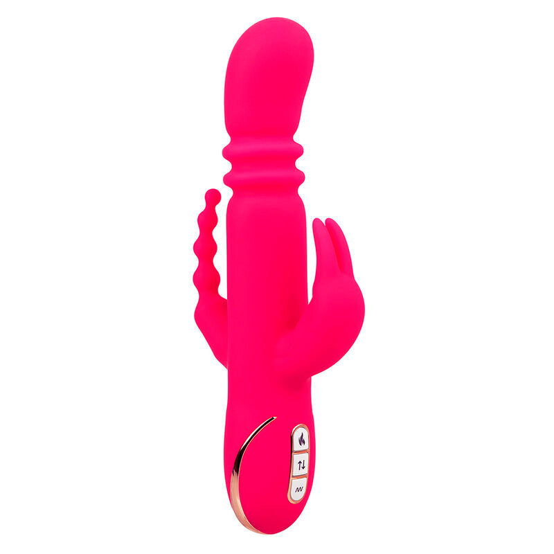 CALEXOTICS - JACK FANTASY VIBRATORE TRIPLO RISCALDABILE ROSA CONIGLIO