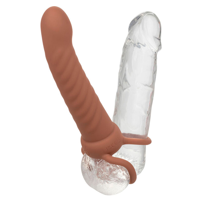 CALEXOTICS - PENETRATORE A DOPPIA COSTINA MAXX 10 VIBRAZIONI MULATTO