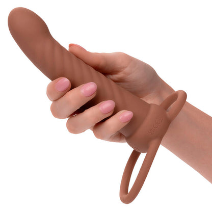 CALEXOTICS - PENETRATORE A DOPPIA COSTINA MAXX 10 VIBRAZIONI MULATTO