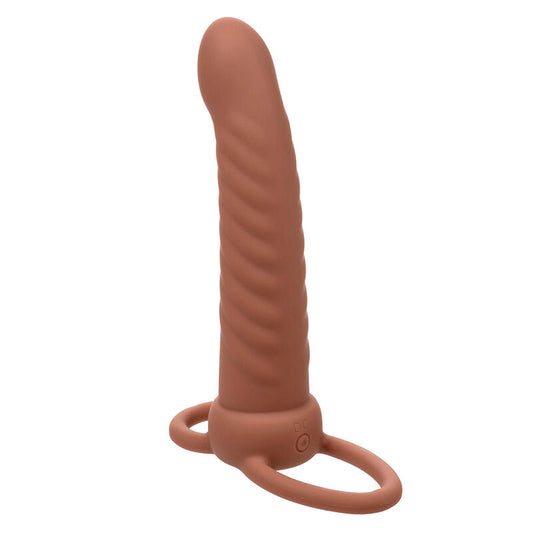 CALEXOTICS - PENETRATORE A DOPPIA COSTINA MAXX 10 VIBRAZIONI MULATTO