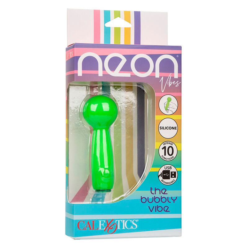 CALEXOTICS - NEON VIBES IL MINI MASSAGGIATORE BUBBLY VIBE 10 VIBRAZIONI VERDE