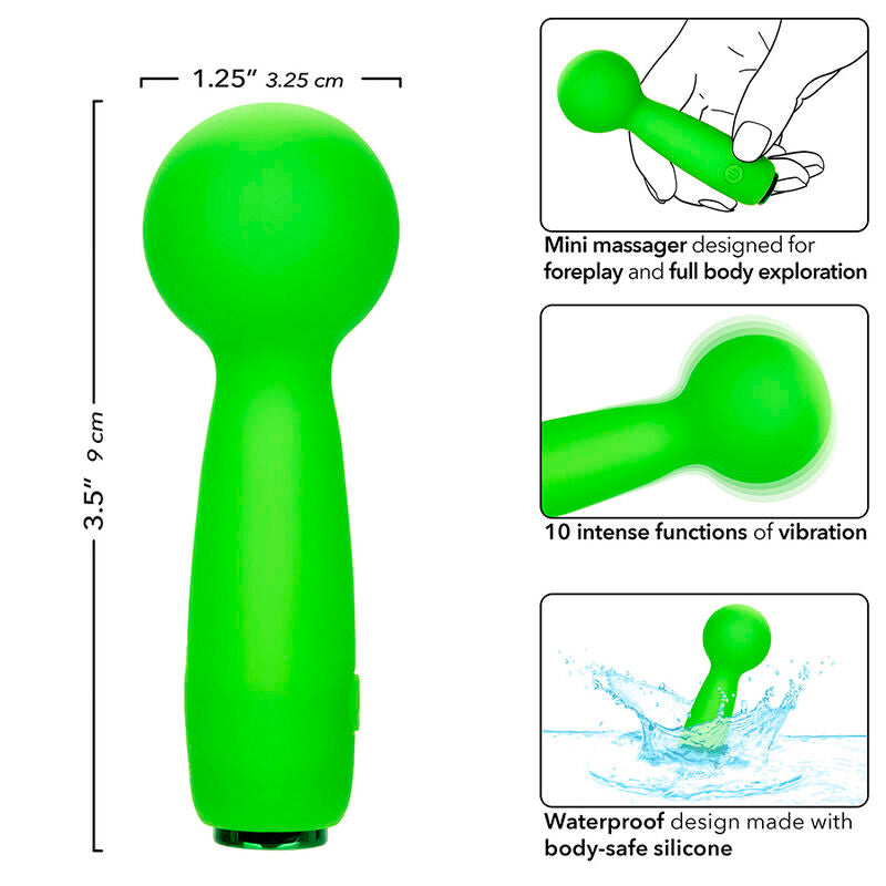 CALEXOTICS - NEON VIBES IL MINI MASSAGGIATORE BUBBLY VIBE 10 VIBRAZIONI VERDE