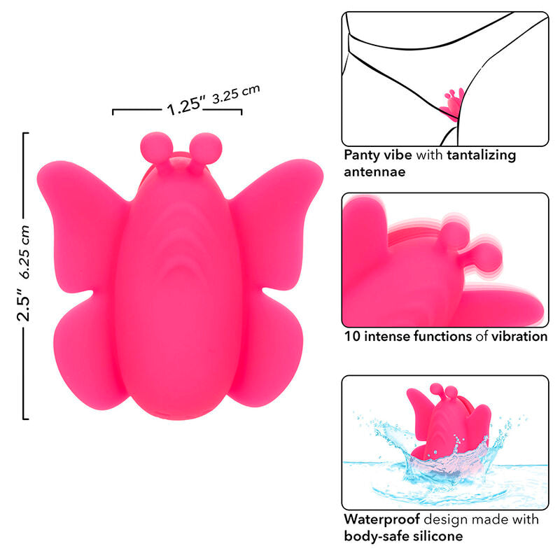 CALEXOTICS - NEON VIBES STIMOLATORE FLUTTER VIBE 10 VIBRAZIONI ROSA