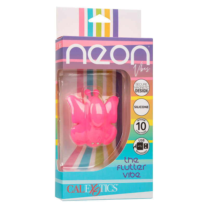 CALEXOTICS - NEON VIBES STIMOLATORE FLUTTER VIBE 10 VIBRAZIONI ROSA