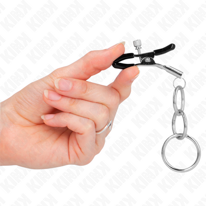KINK - MORSETTI PER CAPEZZOLI A 3 ANELLI 6 CM