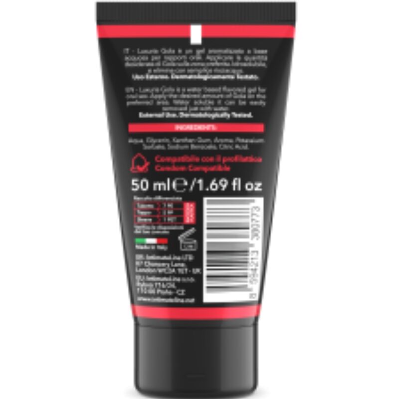 INTIMATELINE LUXURIA - GOLA GEL ORALE ALLA FRAGOLA 50 ML