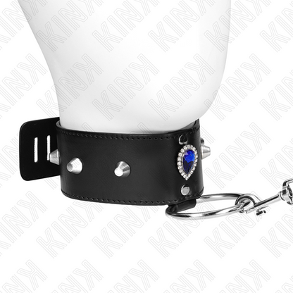 KINK - GUINZAGLIO 65 CM CON ROMBI BLU REGOLABILE 36-43 CM X 5 CM
